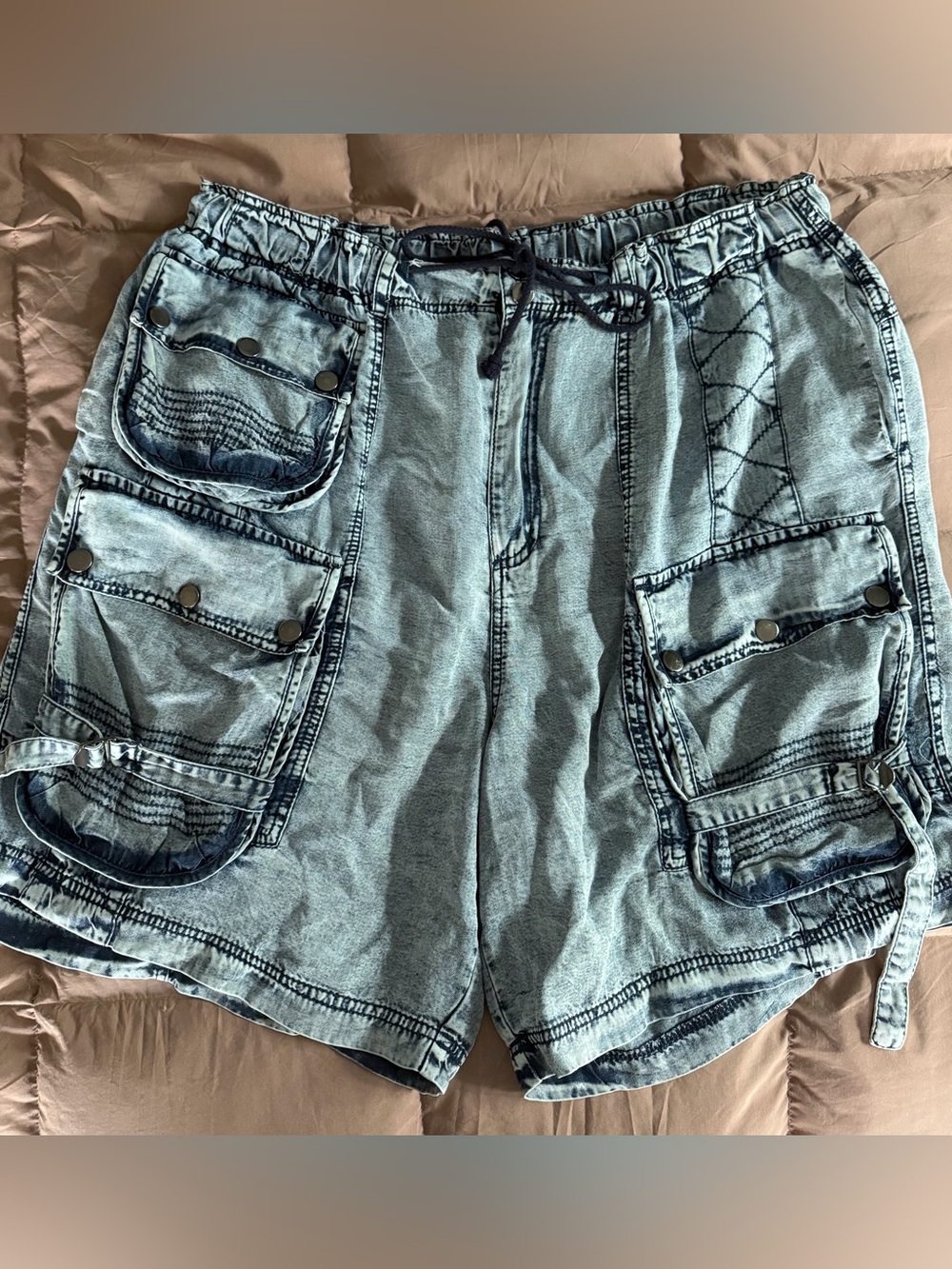 Oli & Hali Tencel Bermuda cargo shorts
